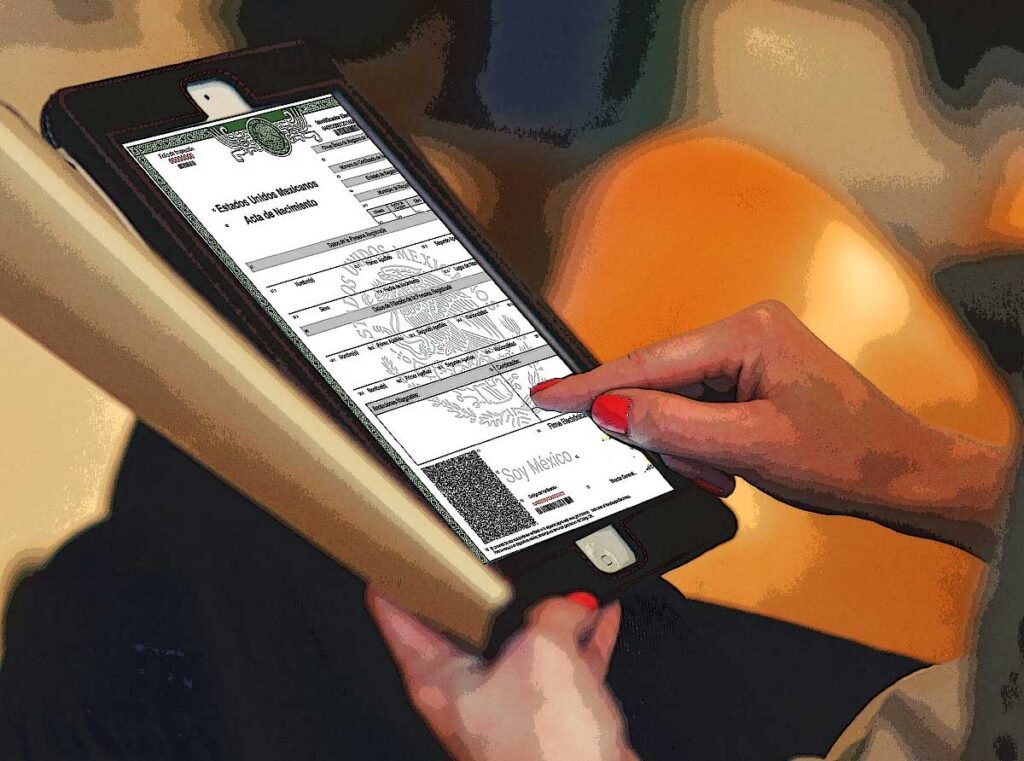 copia certificada de acta de nacimiento