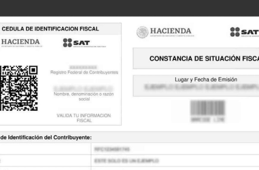 Constancia de Situación Fiscal con CIF