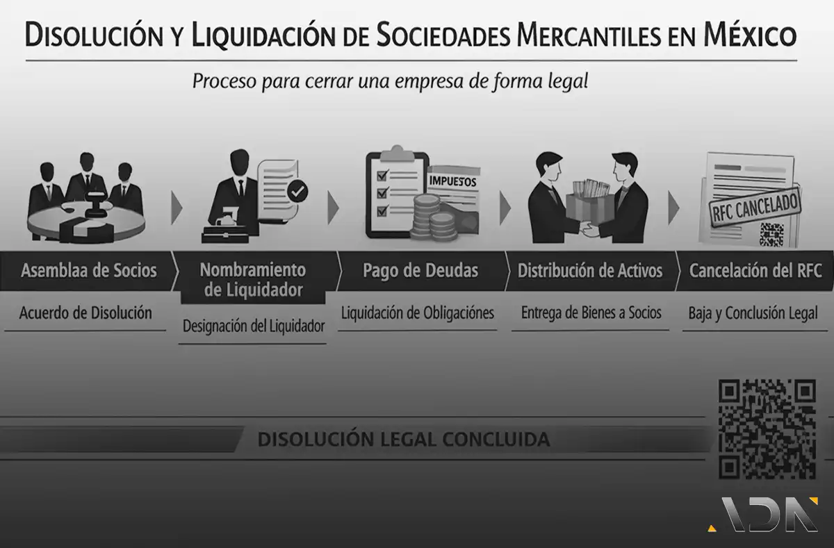 Proceso de disolución y liquidación de sociedades mercantiles en México